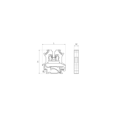 Пластина торцева D-FJ2.5, для клем FJ 1.5/2.5 мм.кв.