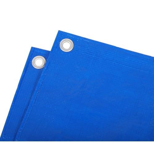 Тент водонепроникний зміцнений СИНІЙ 150 г/м², розмір: 3х4 м - преміум