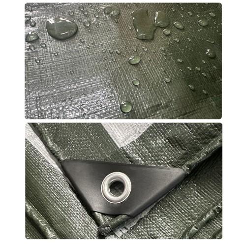 Тент водонепроникний зміцнений ОЛИВКОВИЙ 110 г/м², розмір: 3х4 м - преміум