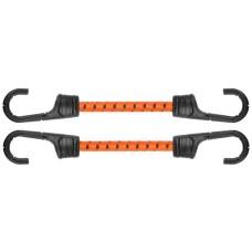 Шнур эластичный резиновый 60см х 2шт. с металлическими крючками PVC BUNGEE CORD HOOK
