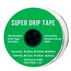 Крапельна стрічка "Drip Tape" 1000 м/20 см/1,3 л/ч, 6mil (эмиттерная) - Корея