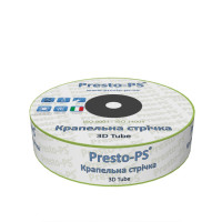 Крапельна стрічка "Presto - 3D Tube" 500 м/15 см/1,38 л/г, 7mil (емітерна) - Італія