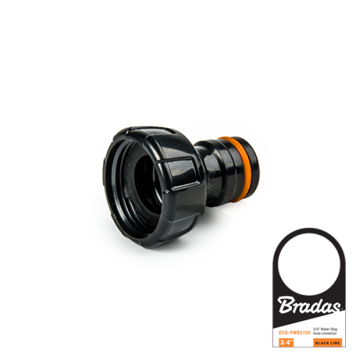 Адаптер на кран з внутрішньою різьбою 1", POWER JET, BLACK LINE, з ярликом