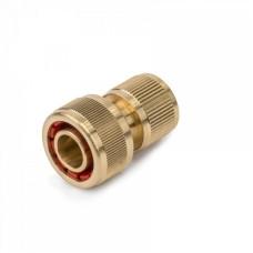 Коннектор латунный 3/4", STOP, BRASS