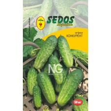 Огірки Конкурент (30 дражованого насіння) - SEDOS