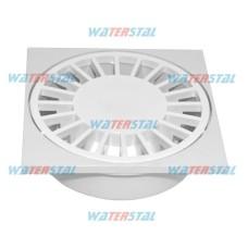 Трап 100х100 мм, нижний отвод диам. 50, пластиковый  ″Waterstal″ (YS 400)