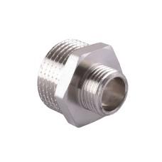 Ниппель SOLOMON 1/2″х3/4″ ЗЗ нікель 8208 N