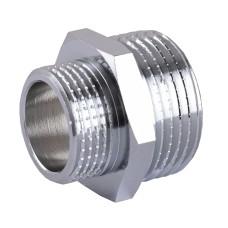 Ниппель SOLOMON 1/2″х3/8″ НН хром 8208