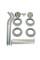 Комплект футорок секційного радіатора CRISTAL NR-2014 3/4″ з 2-кронштейнами (HT 405)