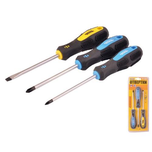 Викрутки MASTERTOOL набір 3 шт PH1х100/PH2х100/SL5х100