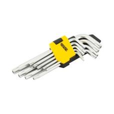 Ключи TORX MASTERTOOL CrV Т10/Т50 55/133 мм набор 9 шт