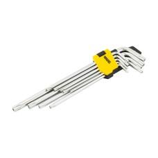 Ключи TORX MASTERTOOL CrV Т10/Т50 90/227 мм набор 9 шт