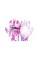 Рукавички безшовні трикотажні MASTERTOOL "Фіалка" з поліуретановим покриттям долоні 9" 17-20 г підвіс