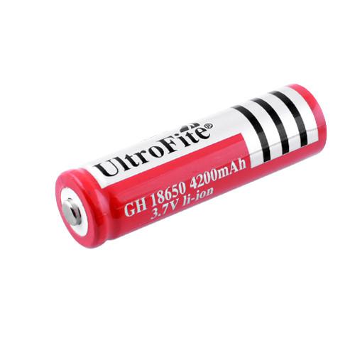 Акумулятор 18650, Ultro Fite, 4200mAh, червоний