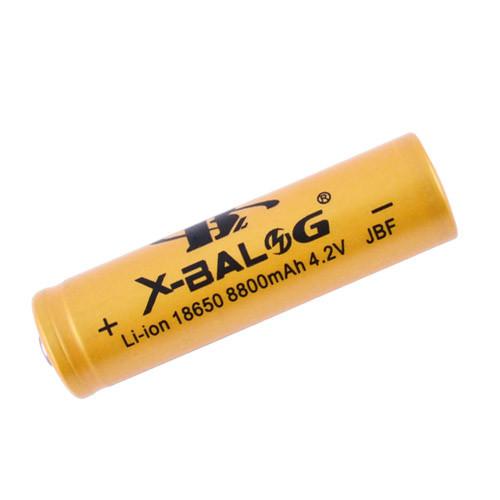 Акумулятор 18650, X-Balog, 8800mAh, золотий