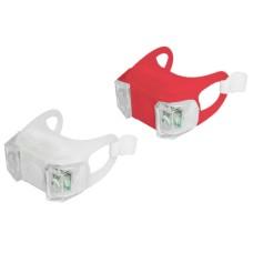 Велофонарь HJ-009 Ultra brite, 2-LED (white+red), 2xCR2032