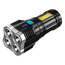 Ліхтар X509/S03-4LED+COB, Li-Ion аккум., ЗП microUSB