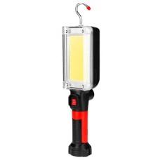 Ліхтар WORKLIGHT ZJ-8859-COB-2, ЗП Type-C, 2x18650, 3 магніта, прищепка, гак