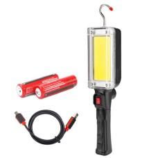 Ліхтар WORKLIGHT ZJ-8859-COB-3, ЗП Type-C, 2x18650, магніт, гак