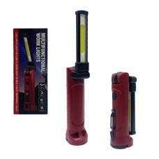 Ліхтар WORKLIGHT-71-XPE+COB (white+red), Li-Ion акумулятор, поворот 180º+180º, затискач, гак, магінт, ЗП Type-C