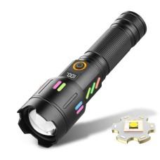 Ліхтар NIGHT VISION FLUORESCENCE X83 WHITE LASER LED PM30-TG, 1х26650, power bank, індикація заряду, ЗП Type-C, zoom, Box