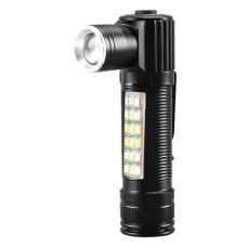 Ліхтар SY-2209-Р50+18SMD(RGB), Li-Ion акум., індикація заряду, ЗП USB, zoom, Box