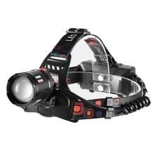 Ліхтар налобний NIGHT VISION FLUORESCENCE SY-8086-PM10-TG, 2x18650, signal light, ЗП Type-C, zoom, Box