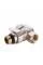 Кран шаровый угловой с американкой Q PROFESSIONAL QP004 PN40 1/2″ антипротечка, Белая бабочка