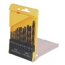 Набір свердл для металу MASTERTOOL 13 шт HSS 2 - 8 мм plastic box BLACK