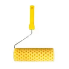 Валик структурный поролоновый горошек MASTERTOOL 80х230 мм d 6 мм с ручкой